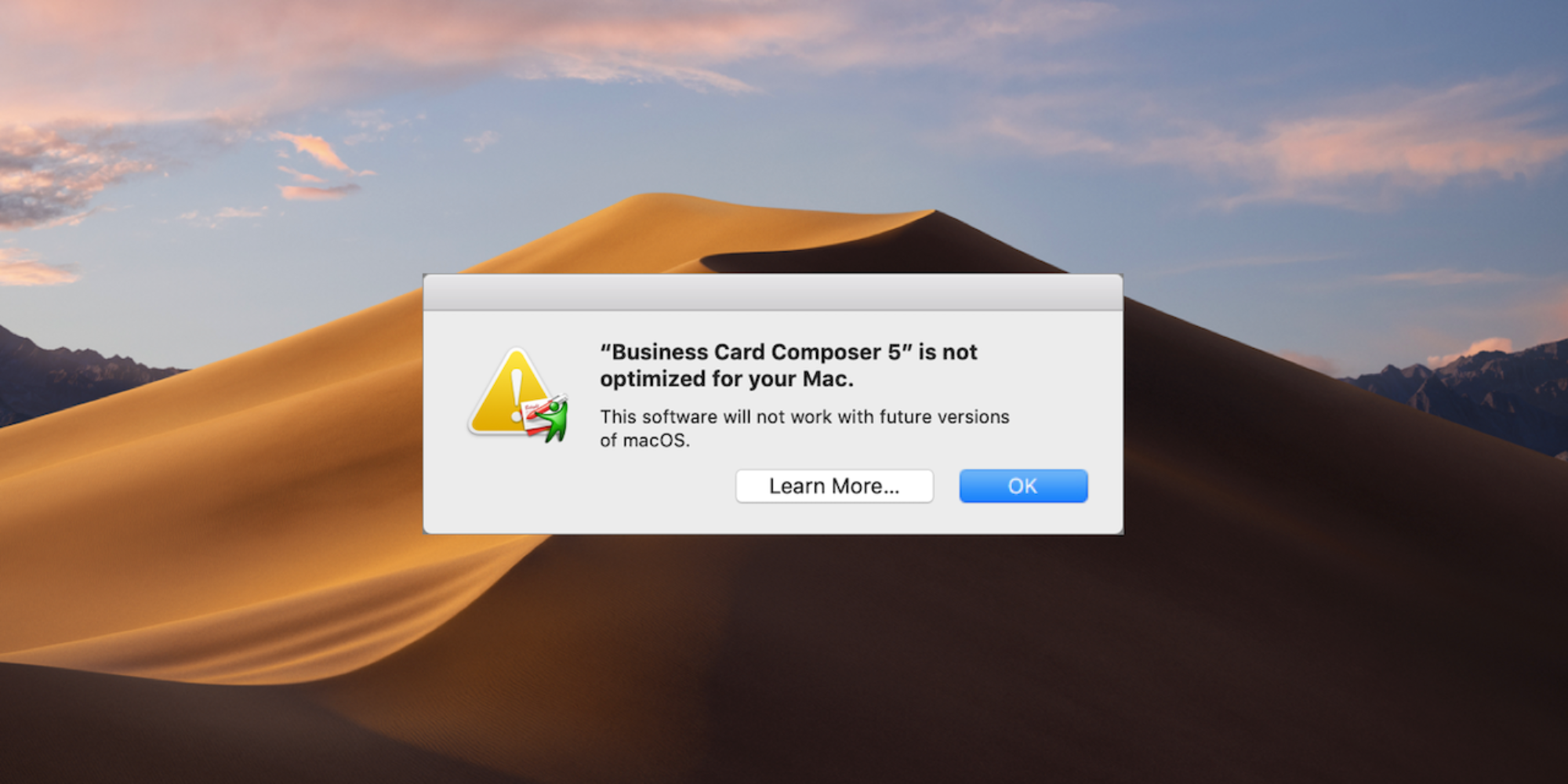 What’s with All These Dialogs Saying, “SomeApp is not optimized for your Mac”?
