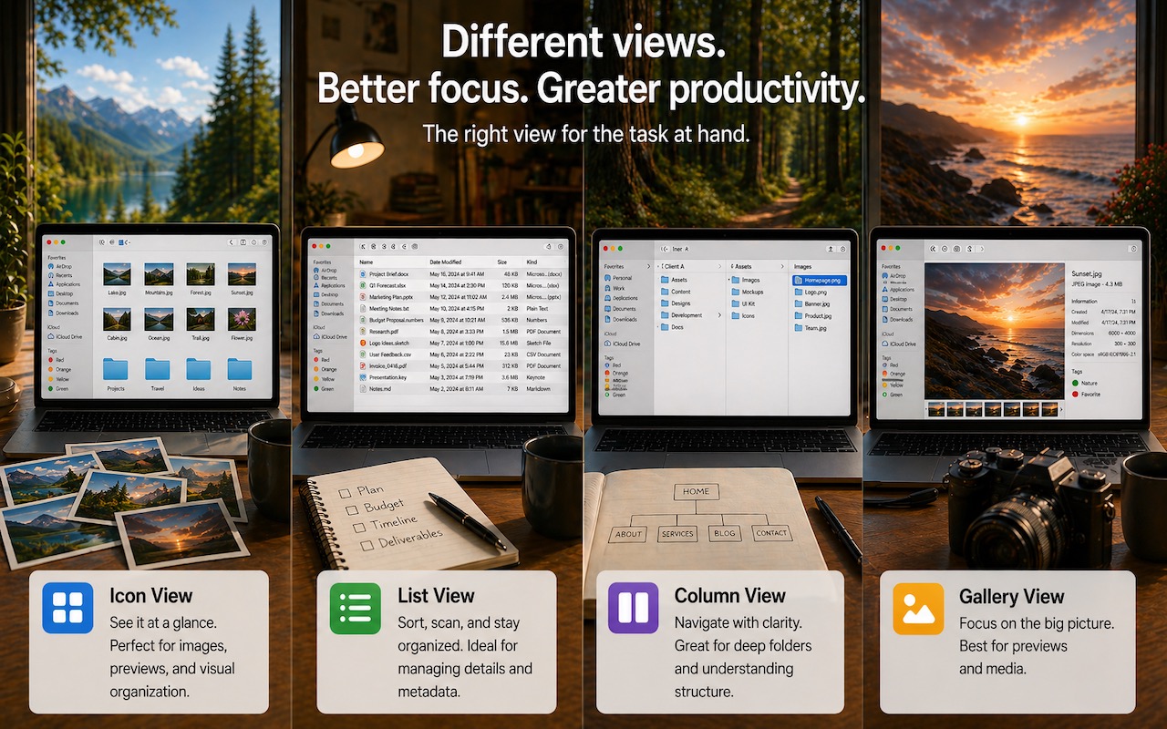 You are currently viewing Get to Your Files Faster by Choosing the Best Finder View